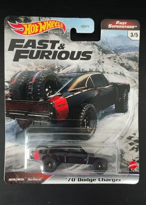 Hot Wheels - 70 Dodge Charge - Velozes e Furiosos - Fast Superstars - GRL83
