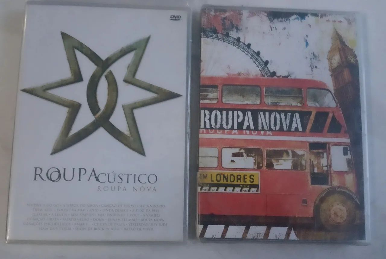 2 DVDs Roupa Acústico e Roupa Nova em Londres (lacrado de fabrica) - CDs