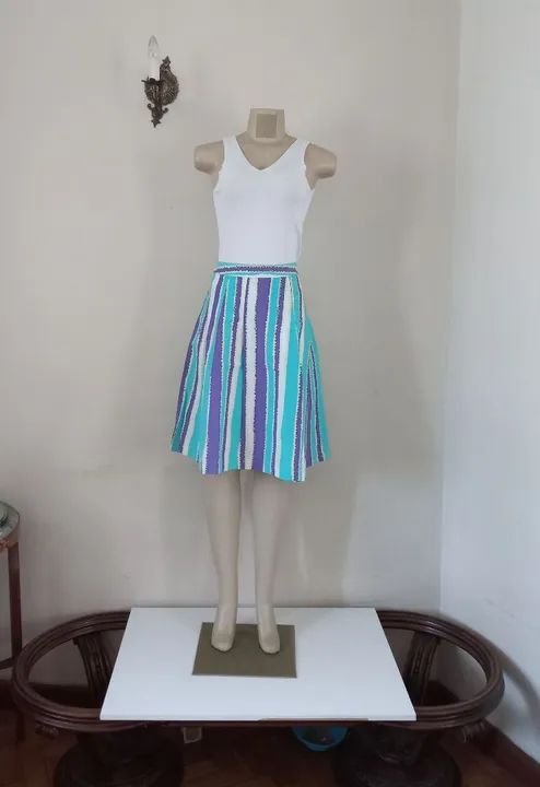 Saia algodão e blusa tricot P - Foto 4