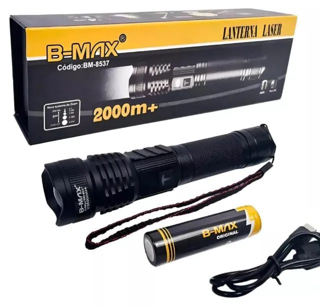 Lanterna Laser B-max Bm-8537 - Super forte de verdade! Só Hoje - $74,90 - Foto 3
