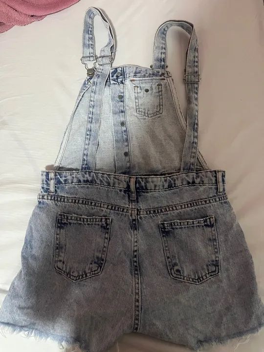 Macaquinho infantil jeans  - Foto 2