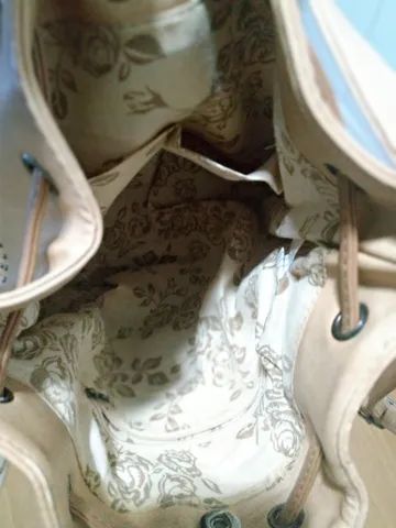 Bolsa couro bege - Foto 2