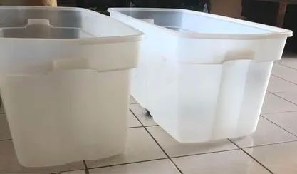 Baús grandes de plástico com tampa - Foto 3