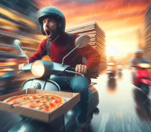 Vaga para entregador em pizzaria na cidade dos funcionários 