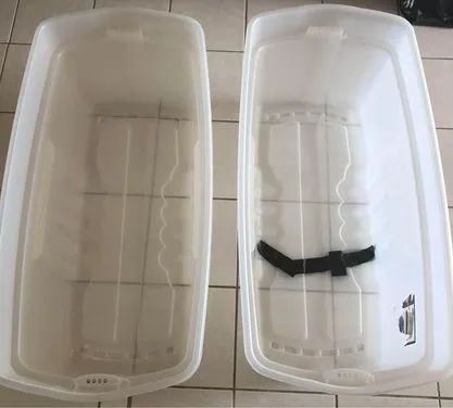 Baús grandes de plástico com tampa - Foto 2