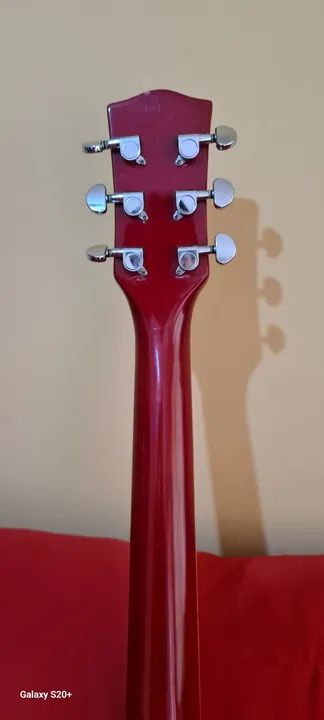Violão Vermelho Melody. - Foto 5