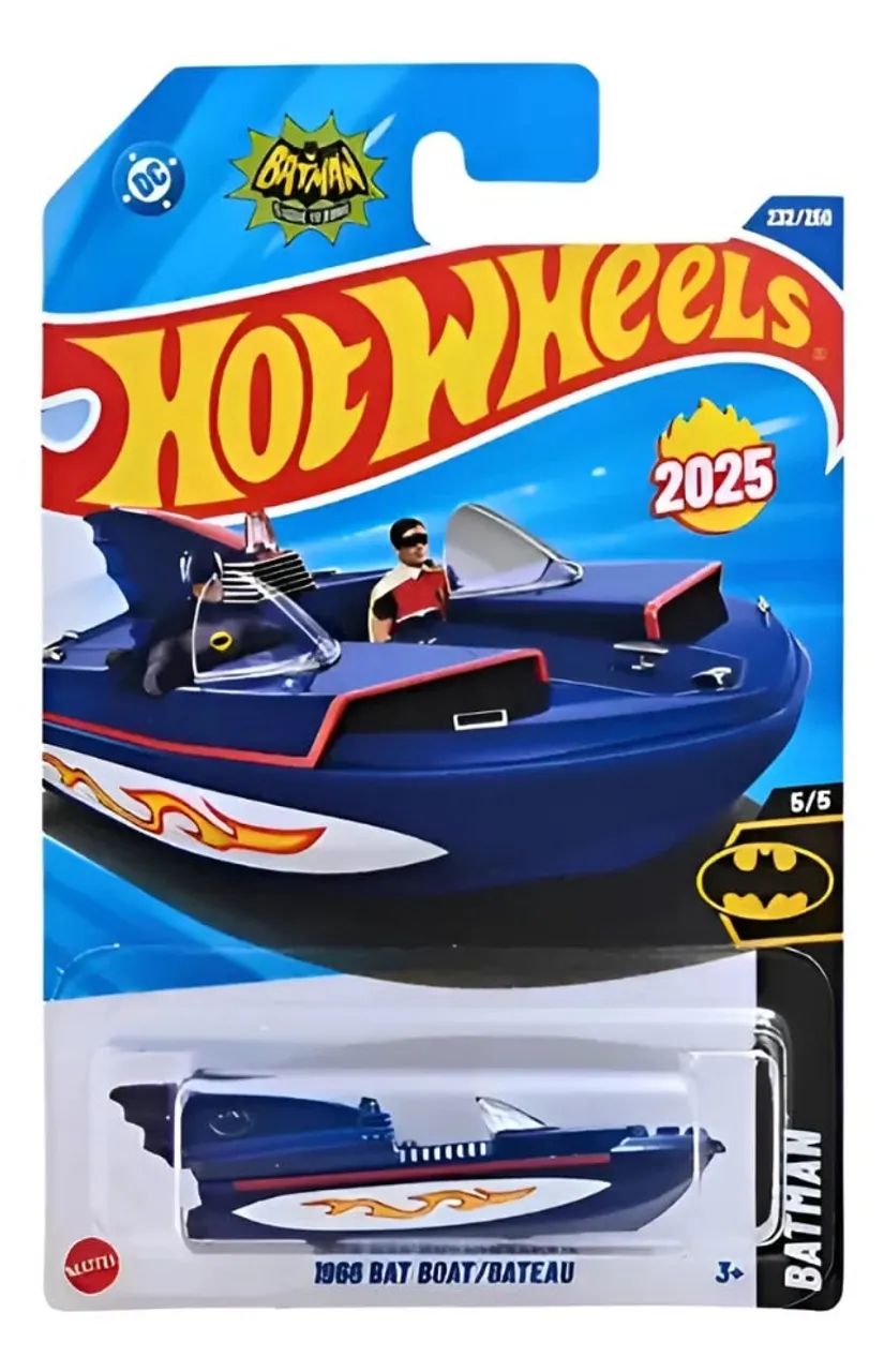 Carrinho Hot Wheels - 1966 Bat Boat/bateau - Mattel C4982 Colorido