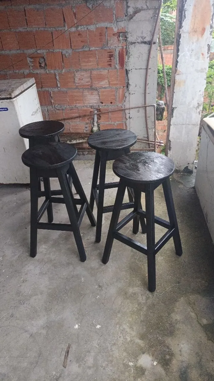 Banquetas de Madeira para Bar