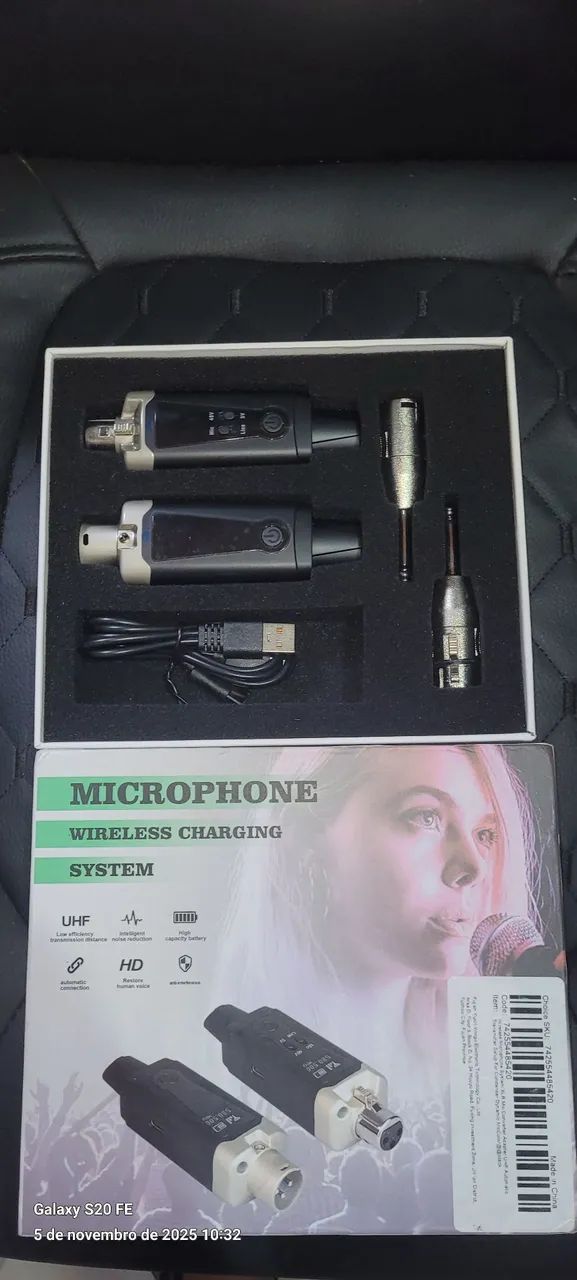 Receptor/Transmissor Sem Fio Para Microfone (Valor Final)