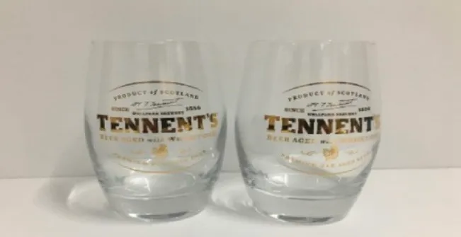 12 Copos cristal tennets whisky cerveja água