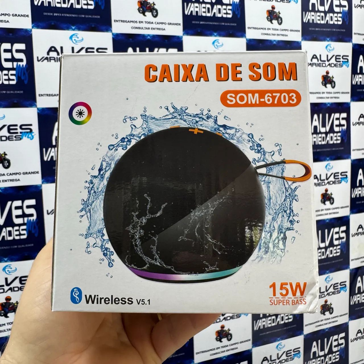 Caixa de som sem fio Bluetooth 15W 