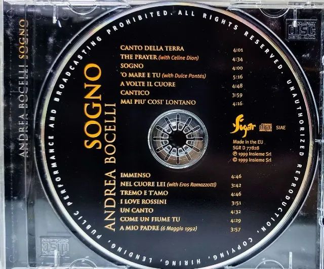CD - ANDREA BOCELLI - SOGNO - Foto 2