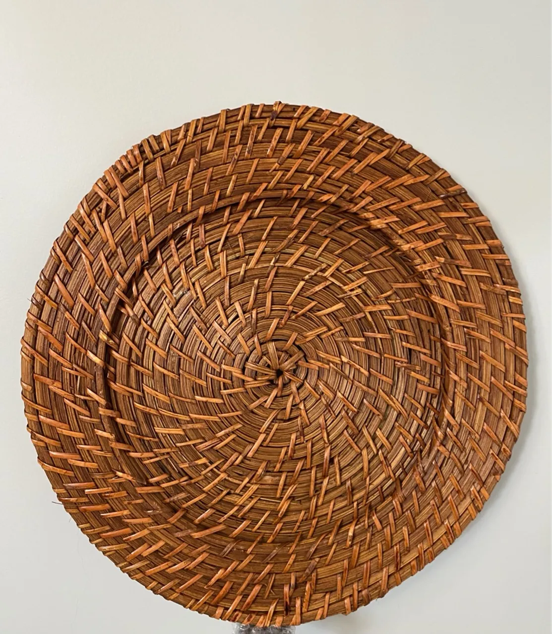 12 Sousplat de Rattan 32 cm - Elegância para sua mesa