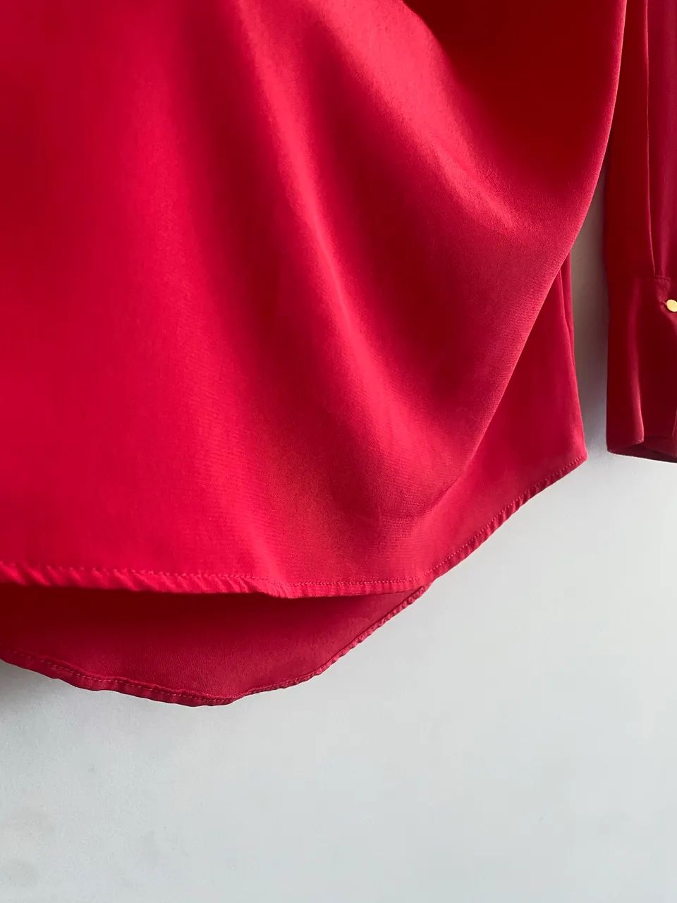BLUSA SOCIAL VERMELHA P/M  - Foto 4