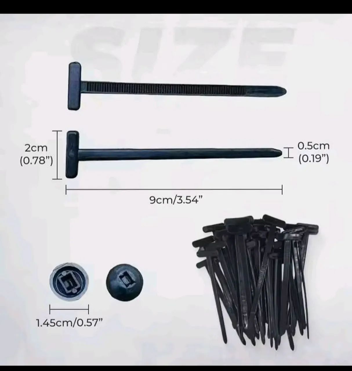 Abraçadeira nylon universal travamento automático (kit 100 unidades) - Foto 3