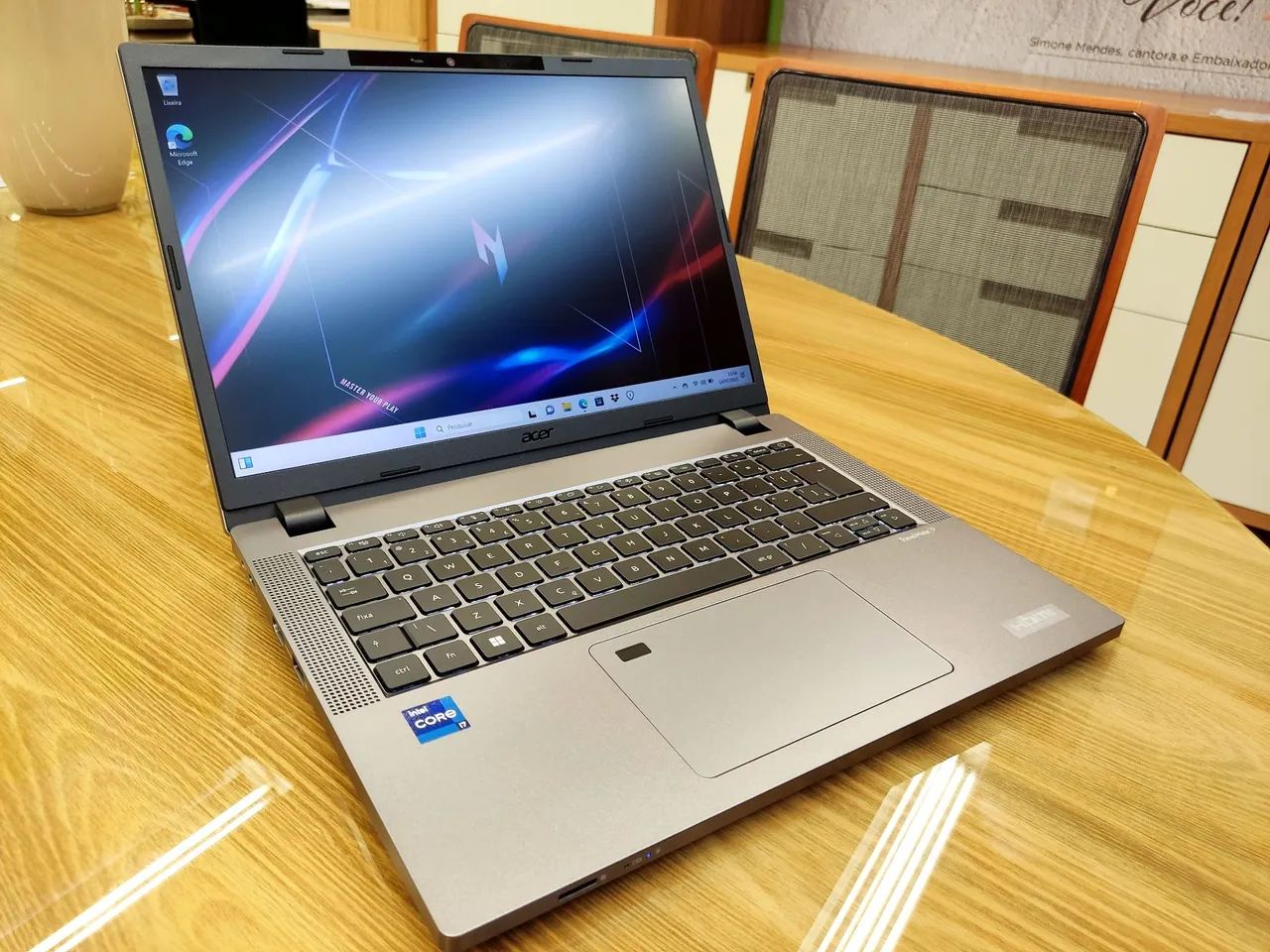 NOTEBOOK ACER i7- 13° GERAÇÃO, TECLADO RETROILUMINADO, 32GB DE RAM, MODELO EMPRESARIAL - Foto 6