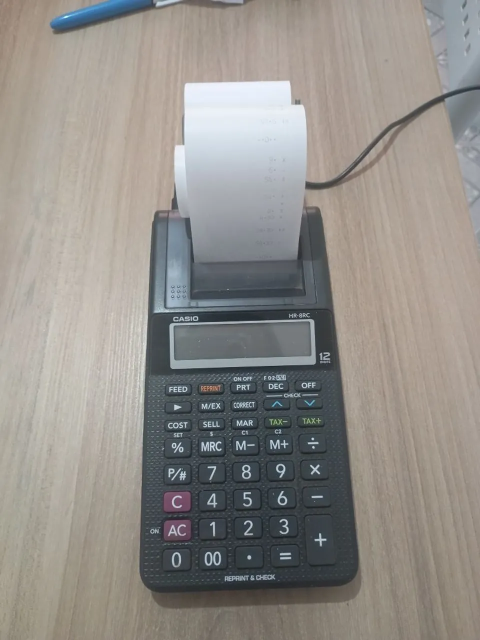 Calculadora com Impressão Casio HR-8RC - Ideal para escritório