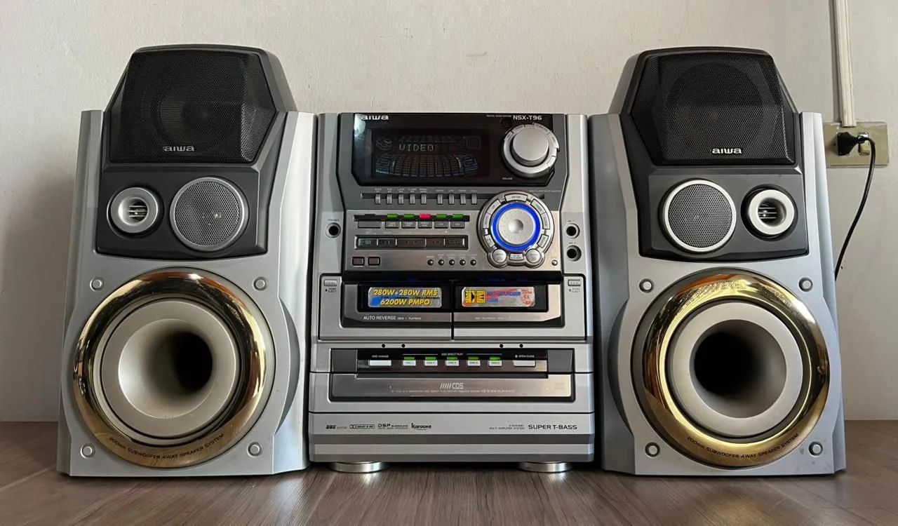 Mini System Aiwa Nsx-t96 6200 Watts *Sony*Jvc Leia Descrição
