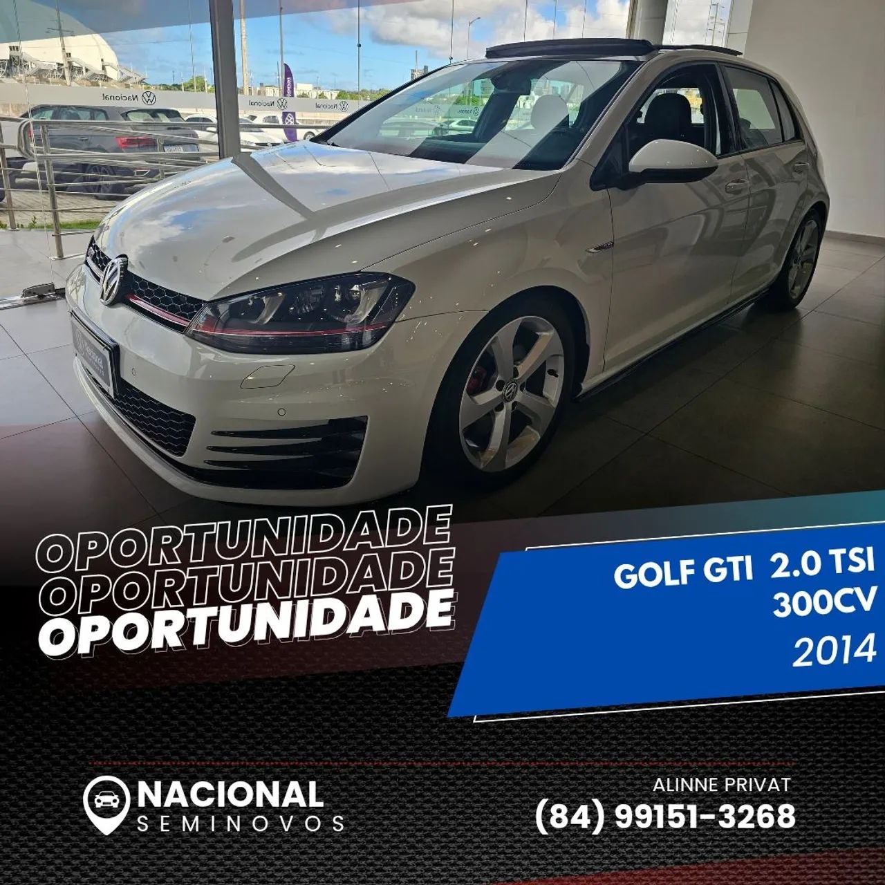 GOLF 2.0 TSI GTI 16V TURBO 2014 - Alinne Privat - Nacional Seminovos