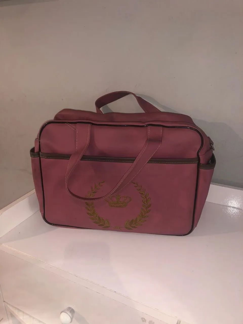 Kit bolsa de maternidade rosa - Foto 3