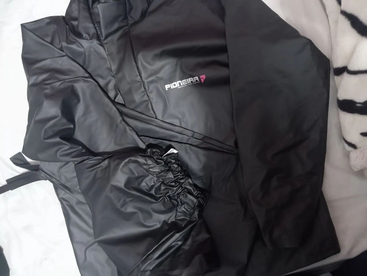 Capa De Chuva Moto Pioneira Proteção Motoqueiro Impermeável PVC Tam. G - Foto 3