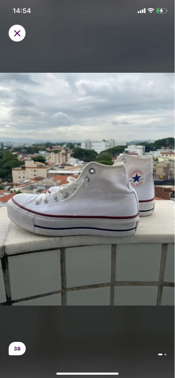 Converse All Star Platafoma Branco