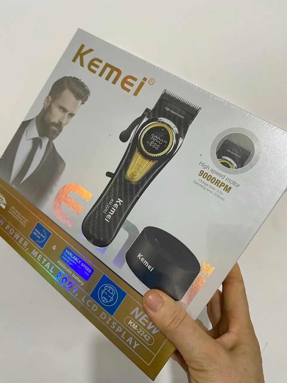 Máquina de cortar cabelo Kemei  - Foto 2