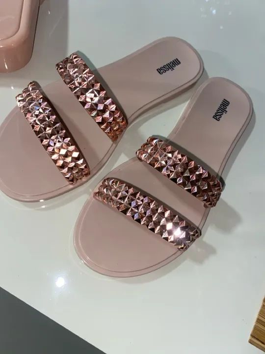 Sandálias Melissa Douradas