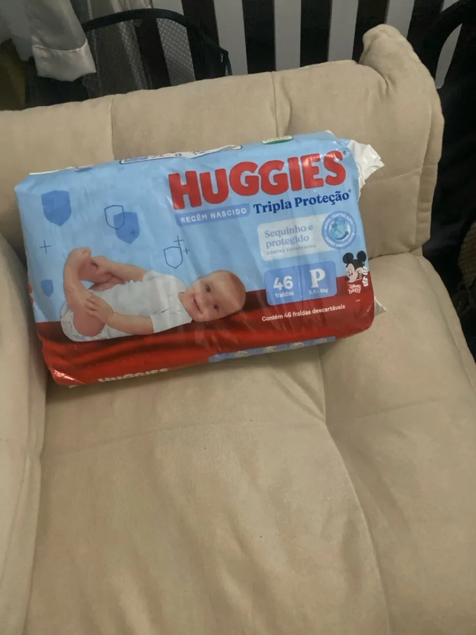 Fraldas Huggies Recém Nascido Tripla Proteção - 46 unidades