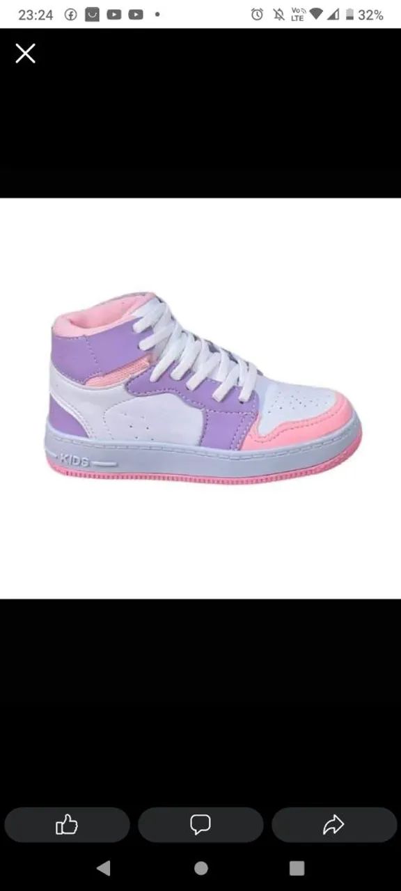 Tênis de menina T 33 R$: 55 novo  - Foto 2