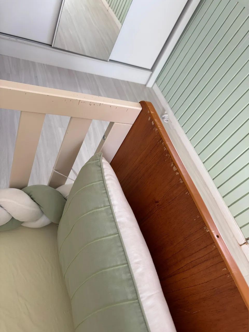 Berço retrô matic - 3 em 1 (vira cama) - Foto 5