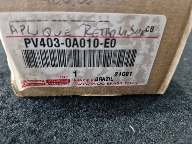 Par Aplique do retrovisor com pisca marrom Toyota corolla Cross 2022 a 2024 Original - Foto 4