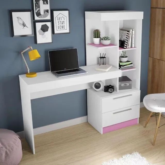 Escrivaninha Office 2010 2 Gavetas - Notável Móveis (FAZEMOS ENTREGAS DF E ENTORNO ) - Foto 2