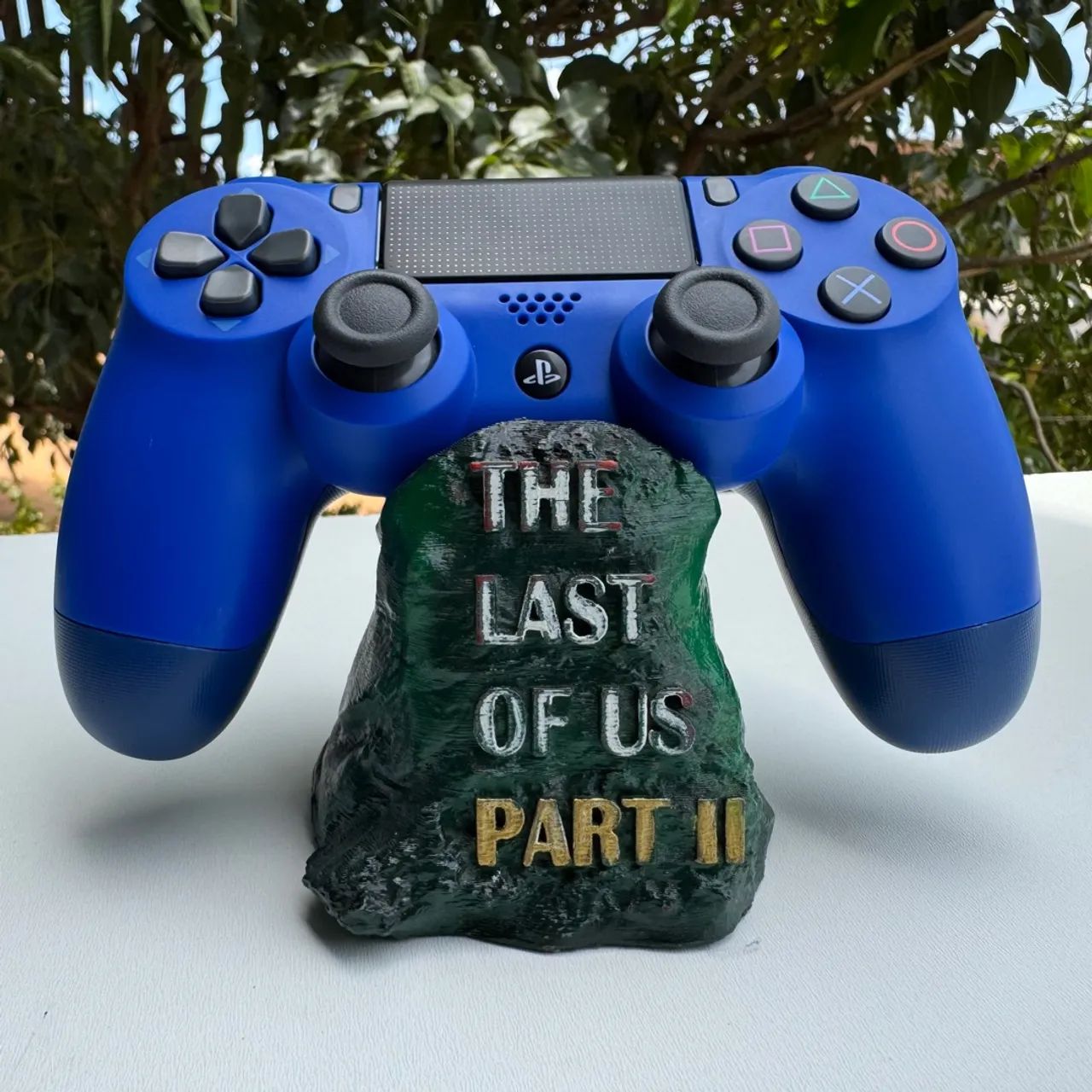 Controle sem fio para ps4 bluetooth joystick azul 