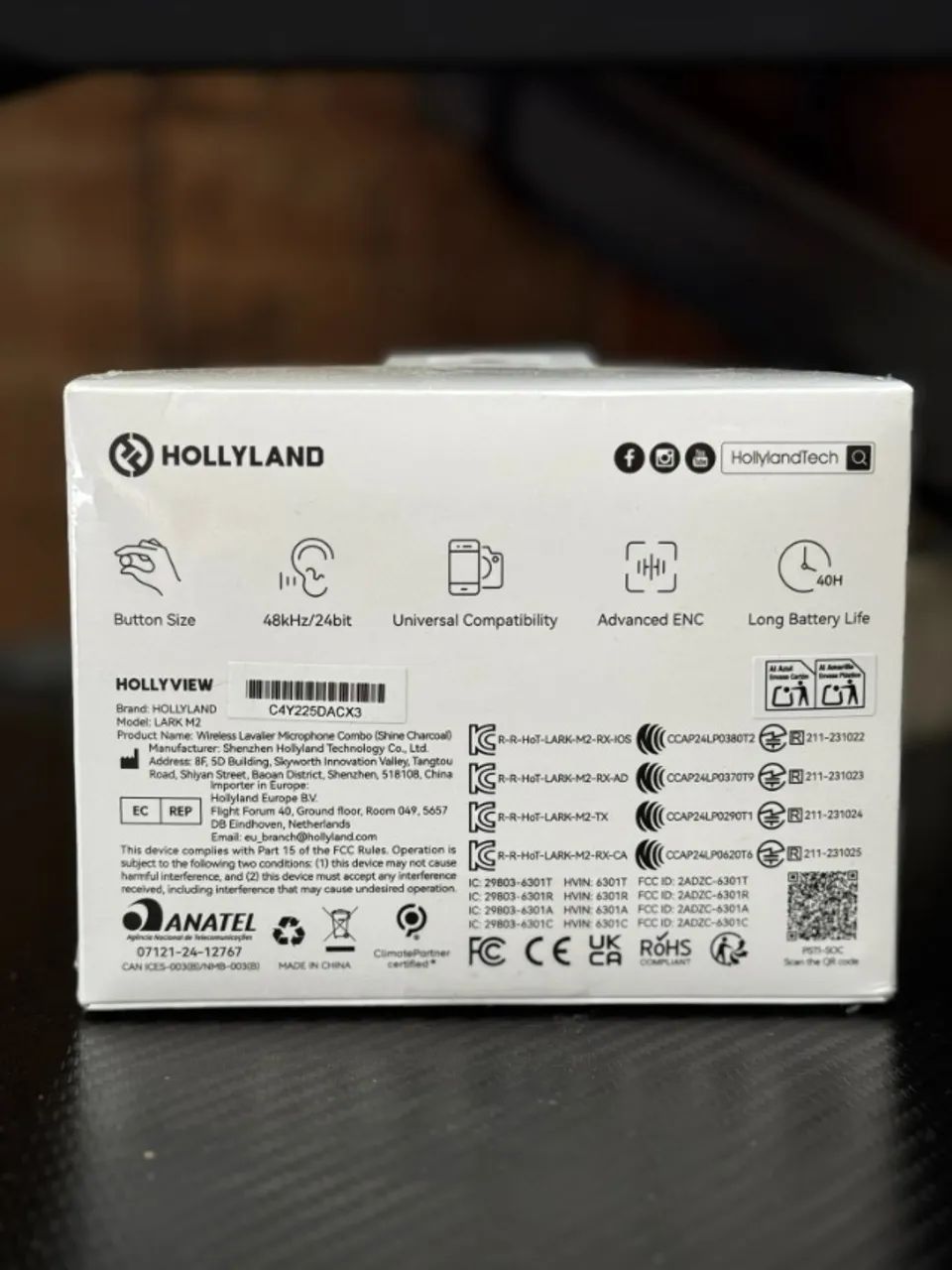 Combo Microfone Hollyland Sistema Lapela Lark M2  - Foto 5