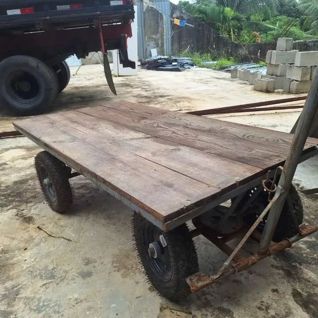 Carrinho de carga profissional 4 rodas