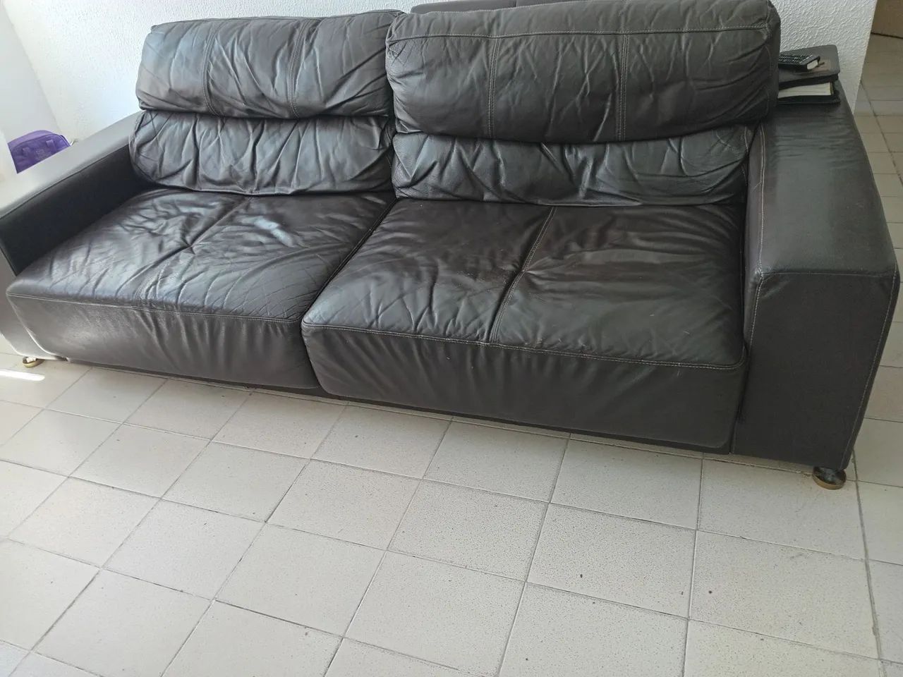 Sofá de couro legítimo  - Foto 2