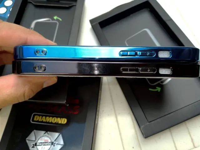 capa celular iphone 14 ou 15 premium ag-glass diamond - Foto 5