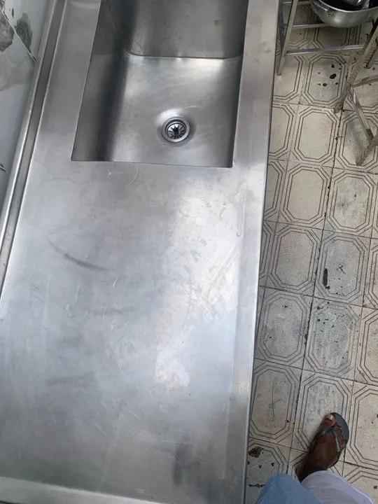 Pia Industrial em Aço Inox