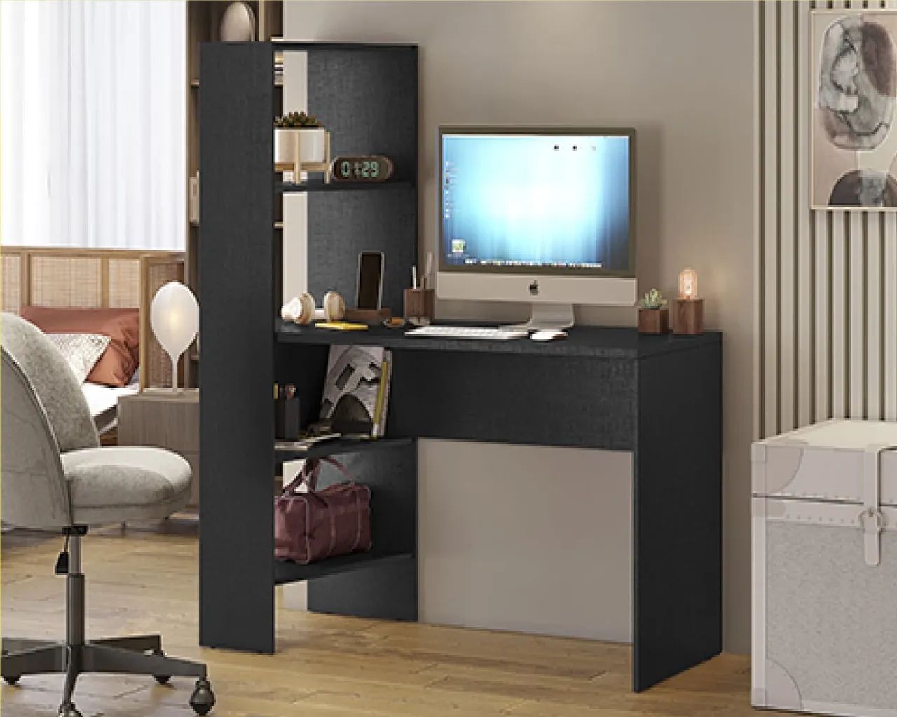 Escrivaninha moderna com design funcional