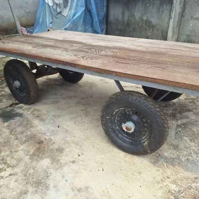 Carrinho de carga profissional 4 rodas - Foto 4