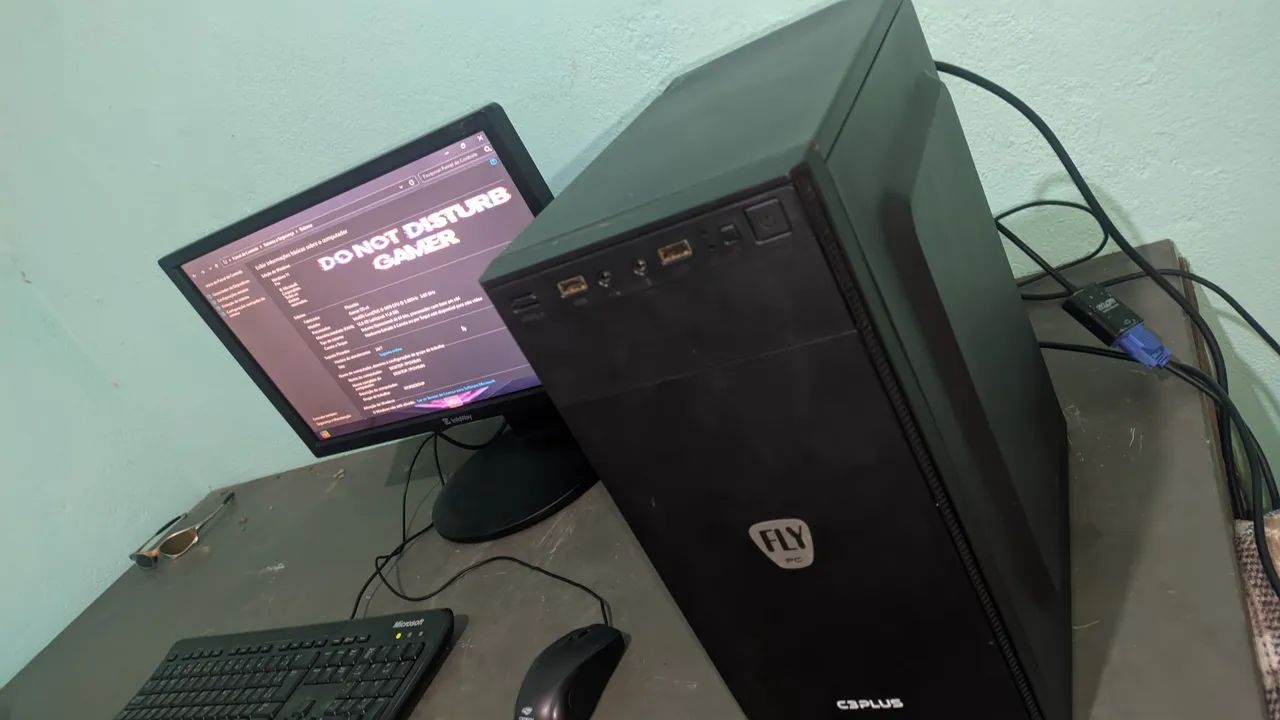 Pc completo i3 3470 8Gb Ram Ddr3 HD 500 monitor de 21p novo impecável  - Foto 3