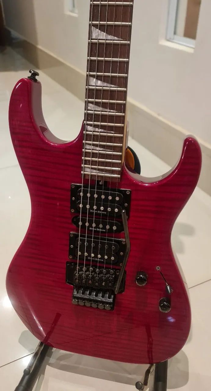 Guitarra Washburn X-Series Vermelha Flamed - Upgrade Seymour