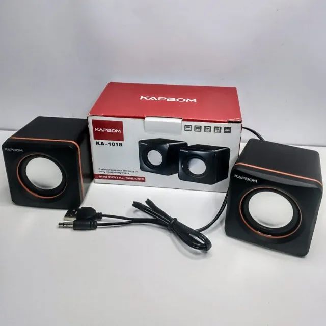 CAIXA DE SOM PARA COMPUTADOR, NOTEBOOK, TV e CELULAR USB / P2 - FAÇO ENTREGA - Foto 2