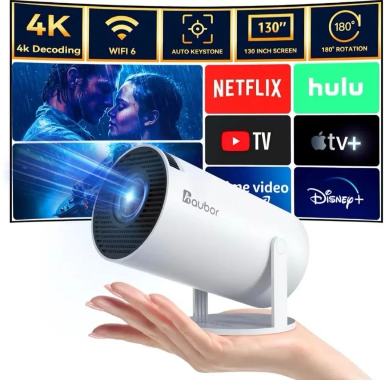 Projetor Magcubic Novo 4K Ultra HD - Imersão Total - Foto 3