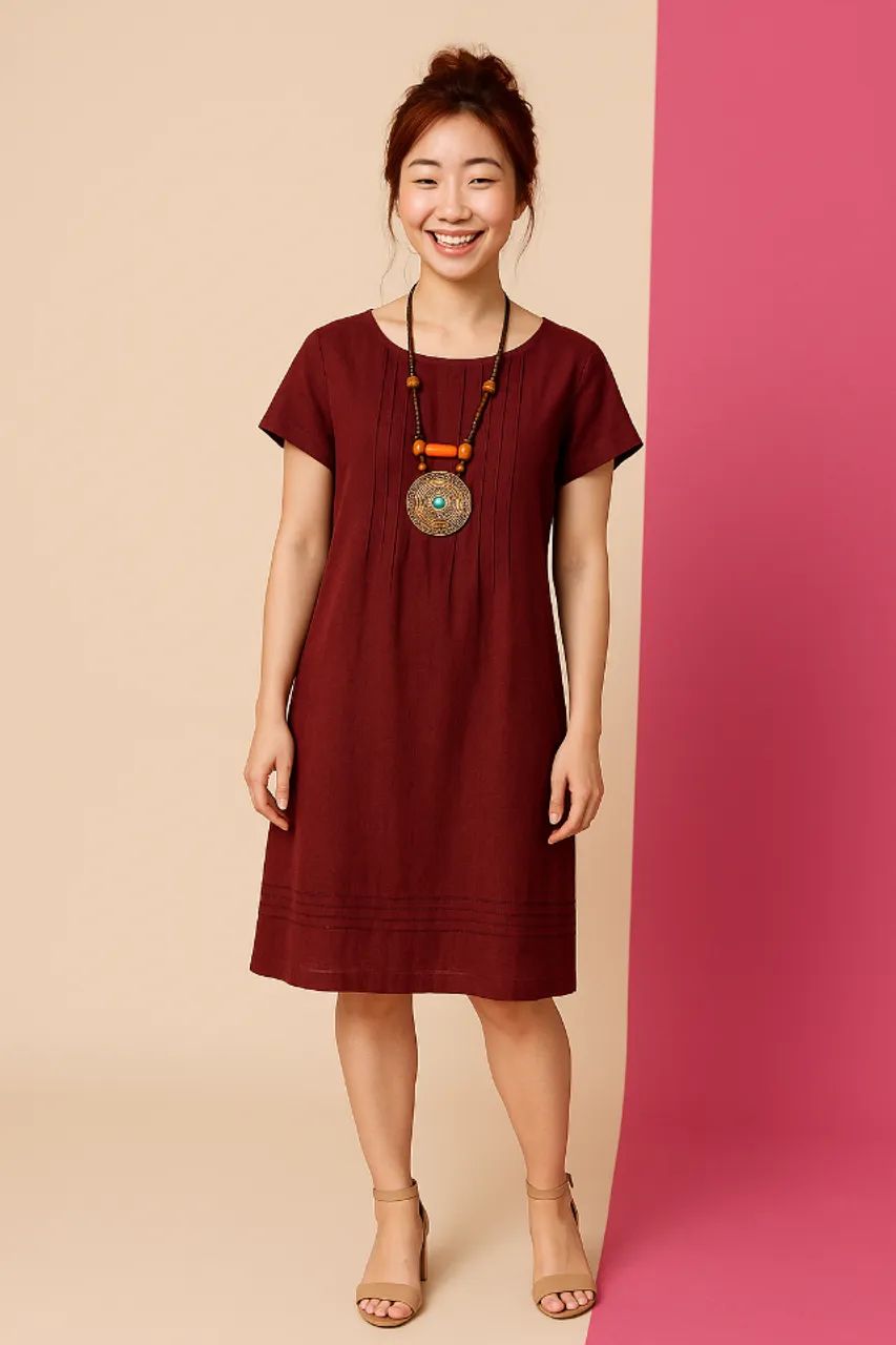 VESTIDO SOCIAL EM VISCOLINHO