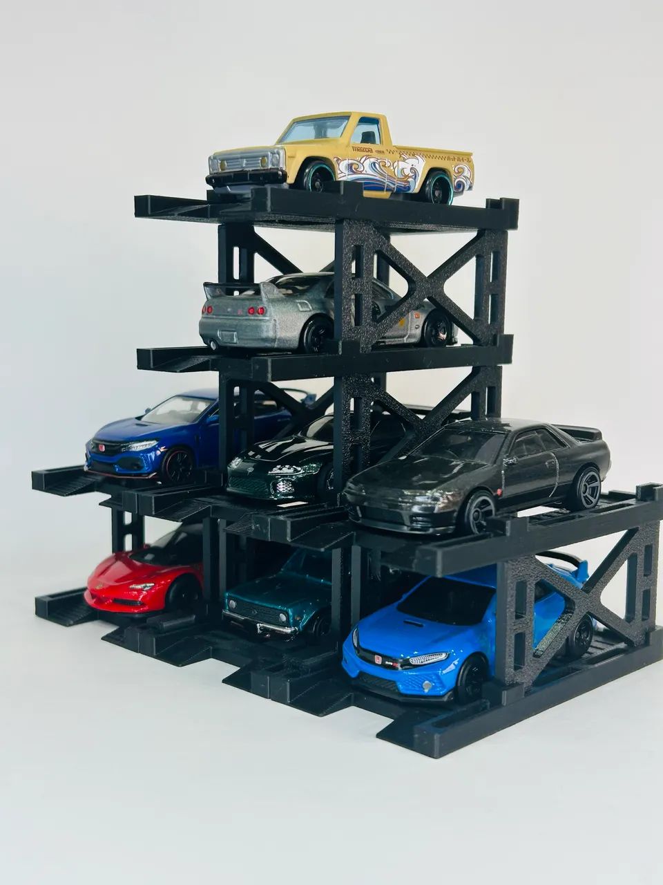 Mini estacionamento 1/64 modular - coleção diecast - expositor miniaturas  - Foto 5