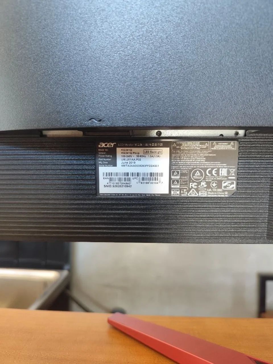 Monitor Gamer Acer 24 Polegadas, 144hz, 1ms tempo de resposta  - Foto 3