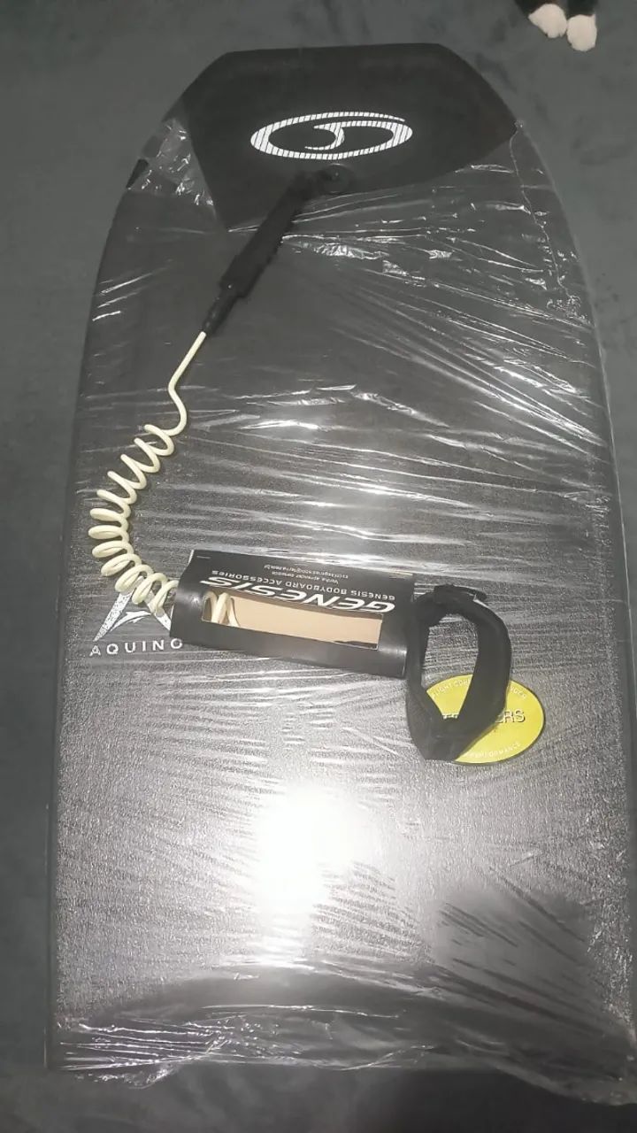 Prancha Bodyboard Pro Duralight Fabio Aquino + Capa + Leash