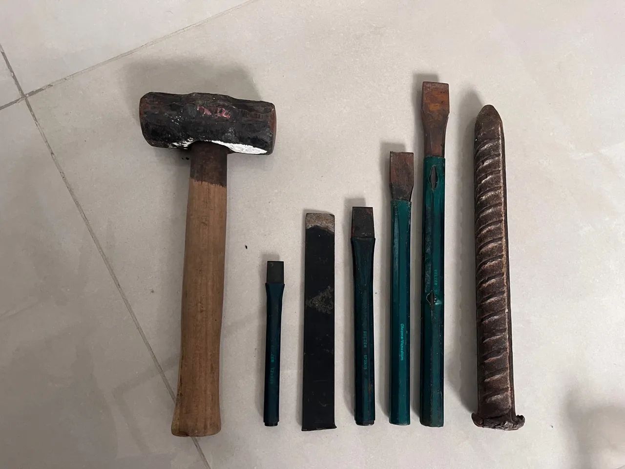 Claw Hammer, Cold Chisel, and Punch